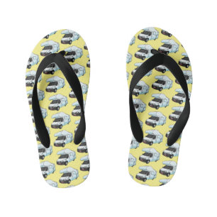 Tongs Enfants Illustration de caravane de camping-car joyeuse en