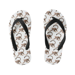 Tongs Enfants Illustration de cartoon d'ocelot mignon