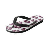 Tongs Enfants Illustration de chou rouge (Incliné)