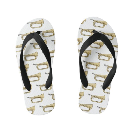 Tongs Enfants Illustration de dessin animé Bugle (Semelle)