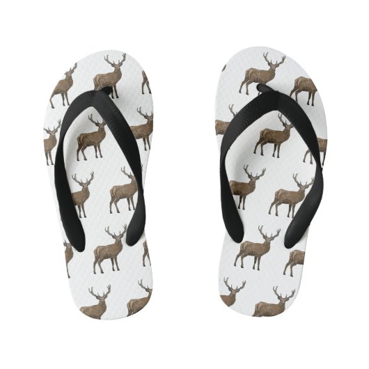 Tongs Enfants Illustration de dessin animé de cervidé (Semelle)