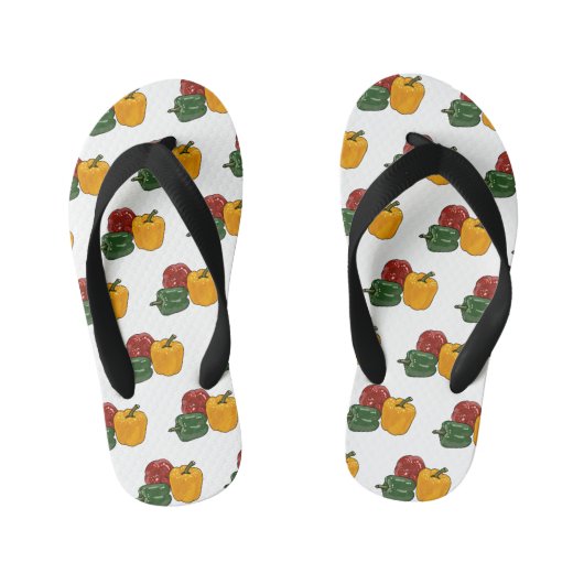 Tongs Enfants Illustration de dessin de Capsicum (Semelle)