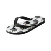 Tongs Enfants Illustration de dessin en fer de Charbon (Incliné)