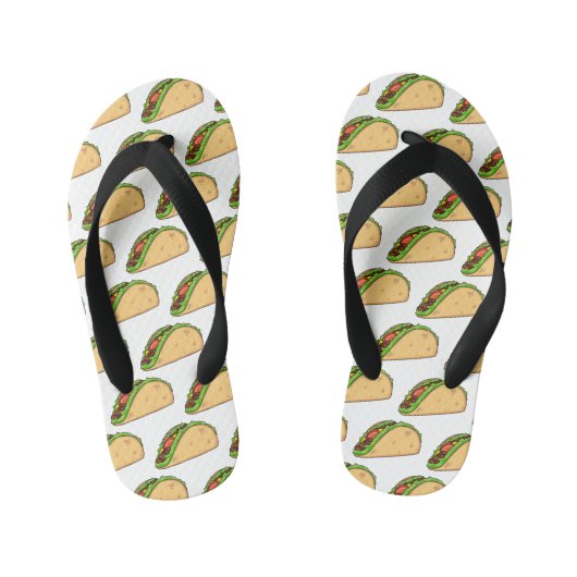 Tongs Enfants Illustration de dessin sur Taco (Semelle)