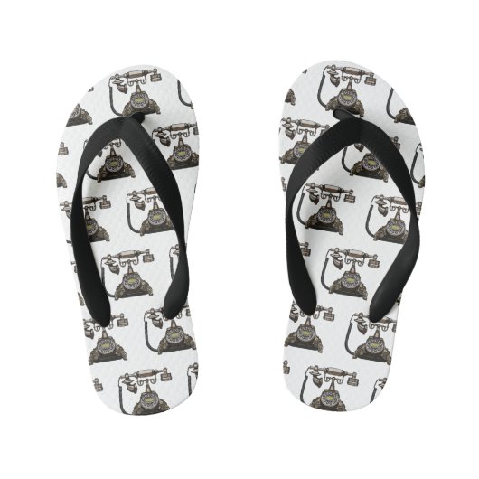 Tongs Enfants Illustration de dessin téléphonique (Semelle)