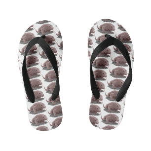 Tongs Enfants illustration de dragon de Komodo
