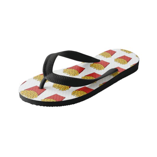 Tongs Enfants Illustration de frites (Incliné)