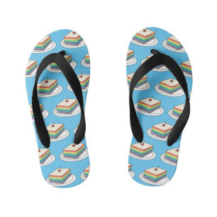 Tongs Enfants Illustration de gâteau arc-en-ciel