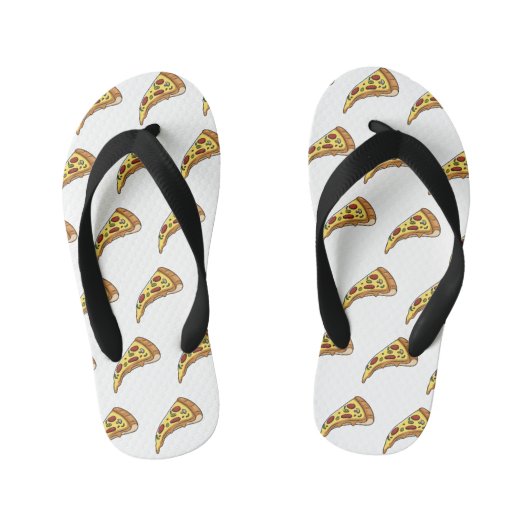 Tongs Enfants Illustration de la pizza (Semelle)