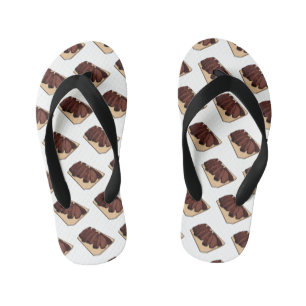 Tongs Enfants Illustration de la poitrine de boeuf