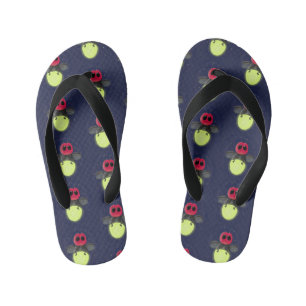 Tongs Enfants Illustration de lucioles en dessin animé mignon