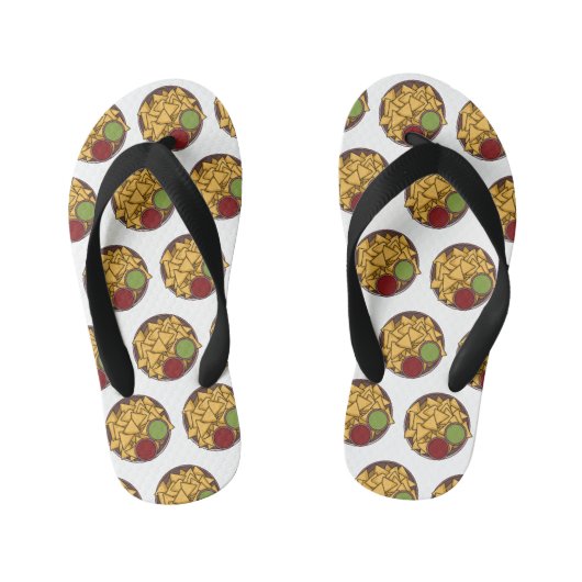 Tongs Enfants Illustration de Nachos (Semelle)