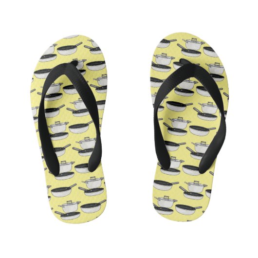 Tongs Enfants Illustration des jeux de cuisine (Semelle)