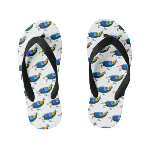 Tongs Enfants Illustration d'oiseau monal himalayen