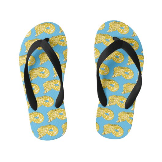 Tongs Enfants Illustration du serpent python birman (Semelle)