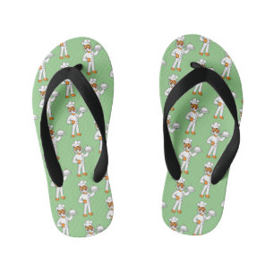 Tongs Enfants Illustration d'un chef tigre drôle et mignon