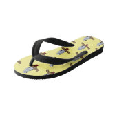 Tongs Enfants Illustration d'un perroquet gris en Afrique (Incliné)