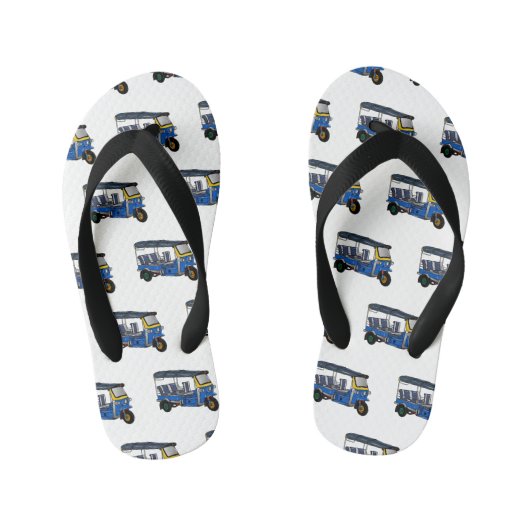 Tongs Enfants Illustration Tuk tuk (Semelle)