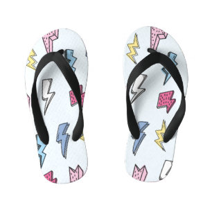 Tongs Enfants Illustration vintage sans fil tonnerre