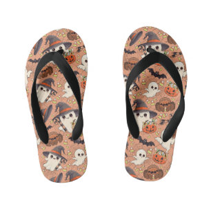Tongs Enfants Joli fantôme de Halloween de style Kawaii