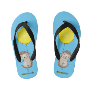 Tongs Enfants Joli hérisson et motif de dessin animé de ballon