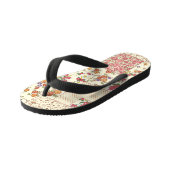 Tongs Enfants Joli Patchwork Floral Conception transparente (Incliné)