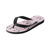 Tongs Enfants Jolie Panda Rose Visage Girl (Incliné)