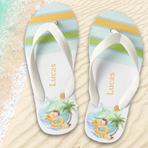 Tongs Enfants Jolie plage d'été Nom garçon