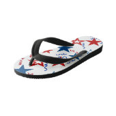 Tongs Enfants Juillet 4 étoiles Flip Flops (Incliné)