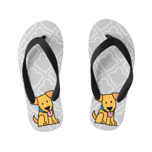 Tongs Enfants Le chiot de labrador retriever reposent le chiot