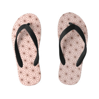 Tongs Enfants leaf pattern