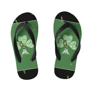 Tongs Enfants Leprechaun "Joyeuse Saint Patrick"