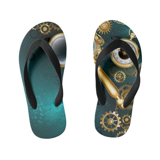 Tongs Enfants Loupe en style Steampunk (Semelle)