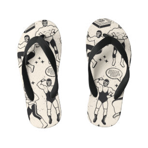 Tongs Enfants Lucha Libre : motif de lutteurs mexicains