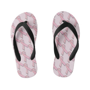 Tongs Enfants Lutter contre le cancer du sein Rubans roses