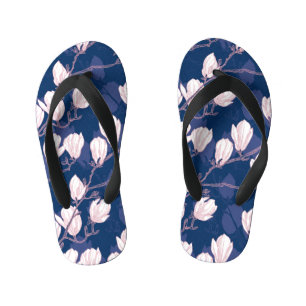 Tongs Enfants Magnolia Elegance : Le Printemps de la Marine