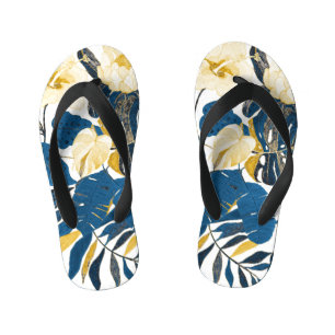 Tongs Enfants Main Tropicale tirée : Motif créatif sans couture