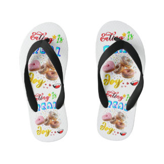 Tongs Enfants Manger des chaussures est une vraie joie