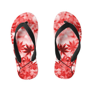 Tongs Enfants Maple Trees Feuille Design-29997