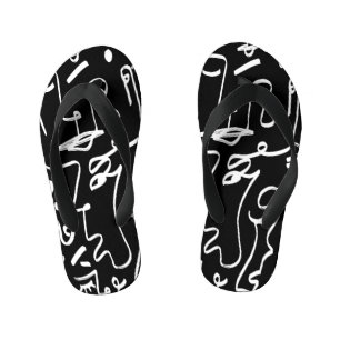 Tongs Enfants Masques de faces Abstraites : Motif géométrique