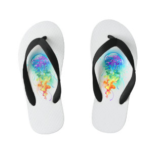 Tongs Enfants Méduse arc-en-ciel