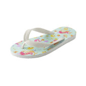 Tongs Enfants Mermaids bleu (Incliné)