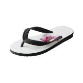 Tongs Enfants Mignonne Black Haired Girl équitation sur une lico (Incliné)