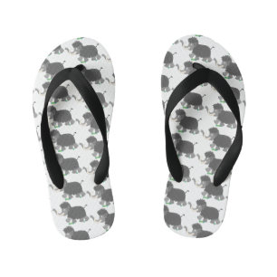 Tongs Enfants Mignonne illustration de cartoon de mammouth laine