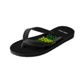 TONGS ENFANTS MODÈLE DE TEXTE D'IMAGE NOIRE SIMPLE ET MODERNE (Incliné)