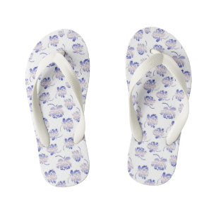 Tongs Enfants modèle floral de crèche
