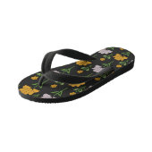Tongs Enfants Modèle floral dynamique (Incliné)