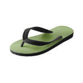 Tongs Enfants Moderne mignon Solide dégradé vert motif d'onde (Incliné)