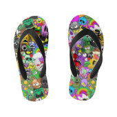 Tongs Enfants Monstres caractères mignons Motif d'Halloween (Semelle)