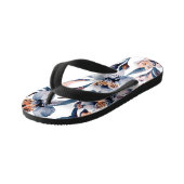 Tongs Enfants Moody Alstroemeria : Motif des fleurs d'aquarelle (Incliné)
